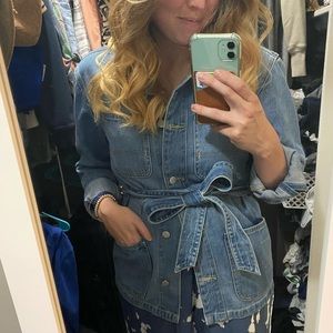 GAP Jean Jacket with Tie!